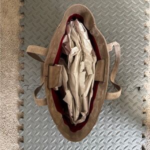 Hammett “Otis” Suede Gray Natural Tote Bag